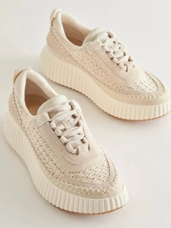 Dolce Vita Shoes - Dolce Vita Daran Wedge Sneaker - Ivory 9